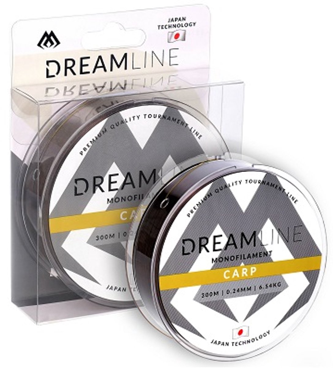 Mikado Dreamline Carp Vislijn 0,30 mm – Nylon Monofilament – 9,73 kg – 300 m – Camouflage