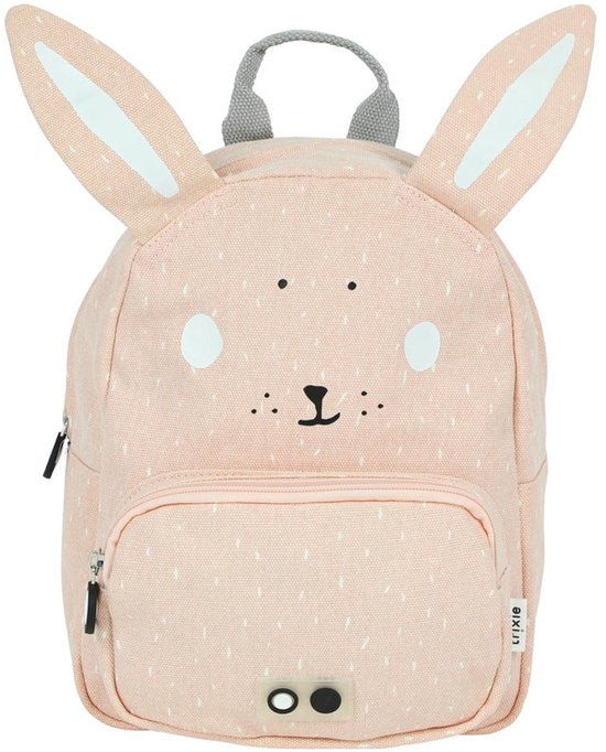 Trixie Rugzak - Mrs. Rabbit - Schooltas Waterafstotend - Boekentas voor Kind - Voor Jongens en Meisjes - Geschikt als Gymtas - Roze - Konijn