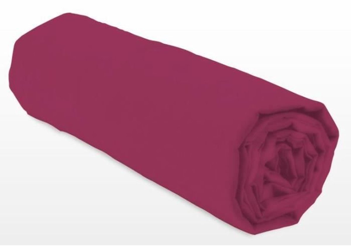 Hoeslaken - LOVELY HOME - LH71610 - 180 x 200 + 30 cm - Fuchsia