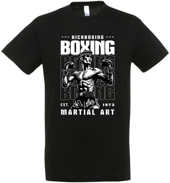Foto: Kickboxing t shirt kickboksen boxing martial arts kickboks shirt t shirt mma shirt muay thai shirt maat l