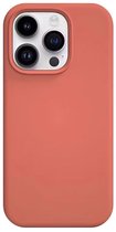 Trusmi CF33-032- iPhone 14 Pro Max siliconen hoes – Grapefuit kleur, Slim Fit Beschermcase, Slank Design, Schokbestendig, Anti-Vingerafdruk en Krasbestendig