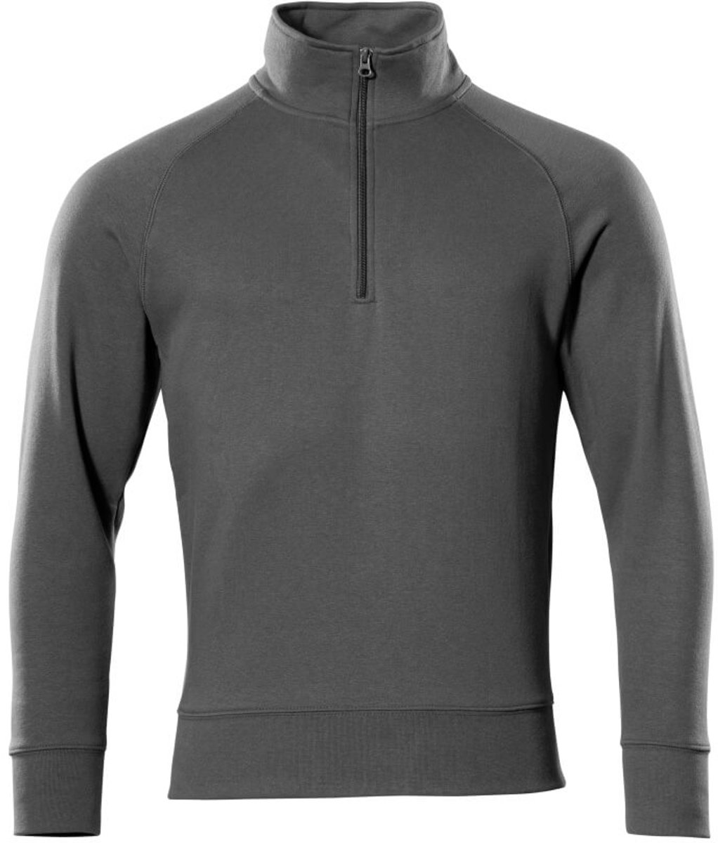 Mascot Crossover Sweatshirt met korte rits 50611-971 - donkerantraciet - 4XL