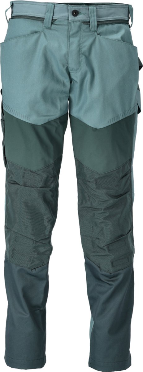 Mascot Customized Broek met kniezakken 22479-230 - lichtbosgroen/bosgroen - C51 - 76