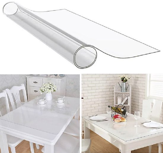Home & Marker - Protecteur de table Transparent - Nappe - Nappe Plastique - Protecteur de table - Sous-main - Sous-main - DURACOVER