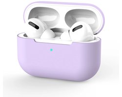 AirPods Hoesje geschikt voor Apple AirPods 4 – Lavendel - Siliconen Beschermende Case