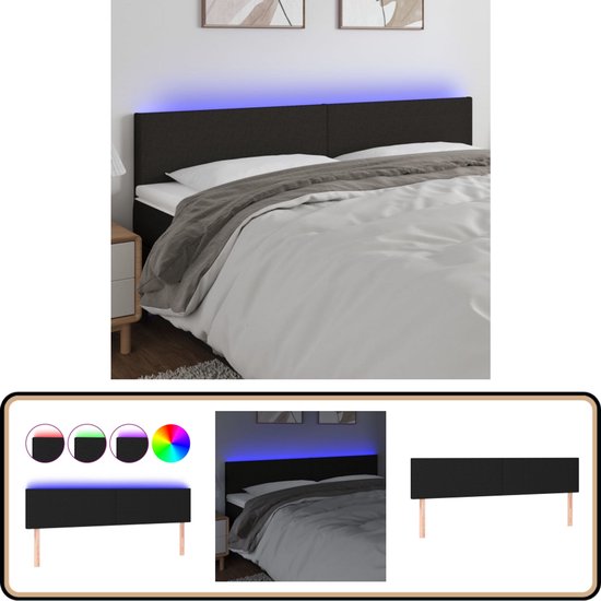 Testiera Letto A LED In Similpelle Bianca: Regolabile In Altezza, Luci Colorate E Design Moderno Per Camera Da Letto