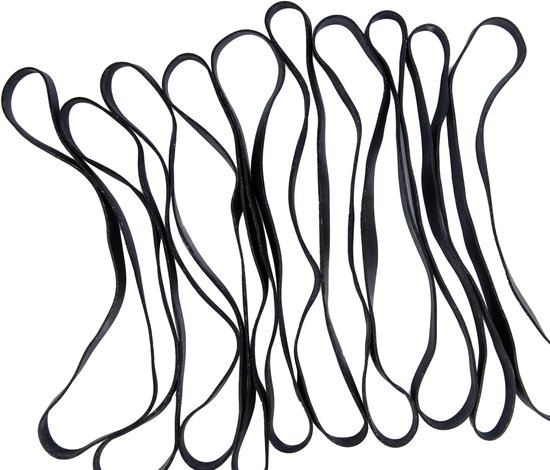 Afdekzeilwinkel - Spanrubber Plat 32cm 10 stuks zwart — afbeelding 2