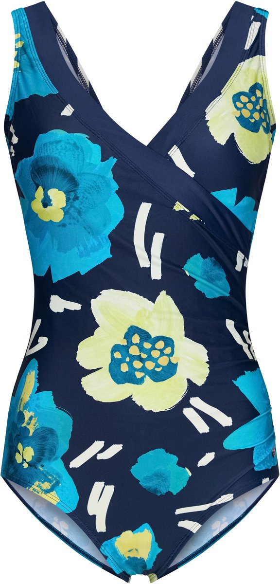 Pastunette Dames Badpak Pastunette - Bloom - Corrigerend - Blauw