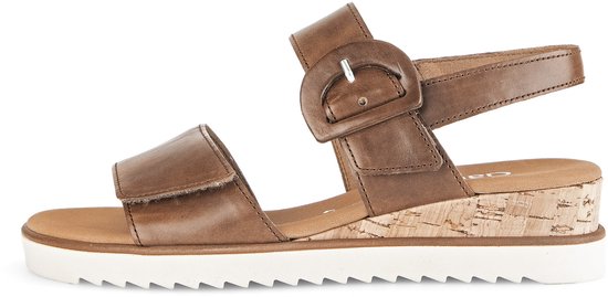 Sandales pour femmes Gabor 752 - À talon compensé - Femme - Camel - Pointure 39