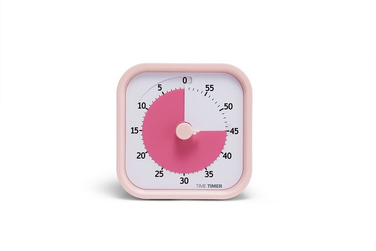 Time Timer® MOD HOME EDITION - kleur Peony Pink - 60 Minuten visuele timer - INCLUSIEF COVER PEONY PINK - combiset
