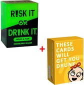Drankspel 2.0 - 2 Kaartspellen - Drankspel Voor Volwassenen - Drankspel Kaarten - 18+ - Drank Spelletjes - Kaartspel