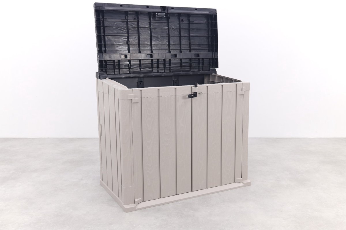 Toomax Stora way opbergbox 842 liter - taupe donker grijs