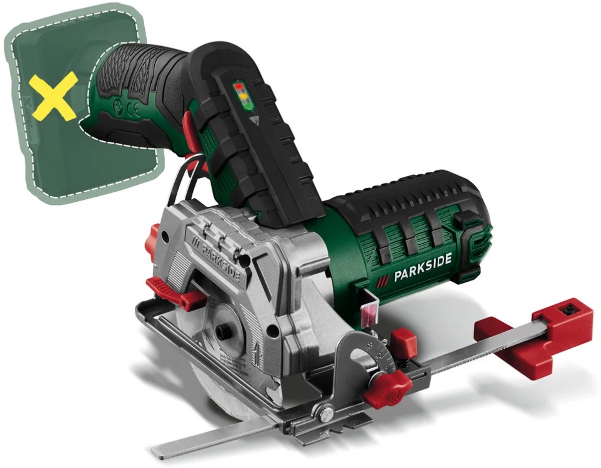 Parkside 12V Accu Handcirkelzaag - Compact, Soft Start, Zonder Accu thumbnail 2