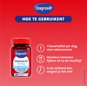Gebruiksaanwijzing Dagravit vitamine D3 20 mcg: 1 kauwtablet per dag, bij voorkeur tijdens of na de maaltijd.