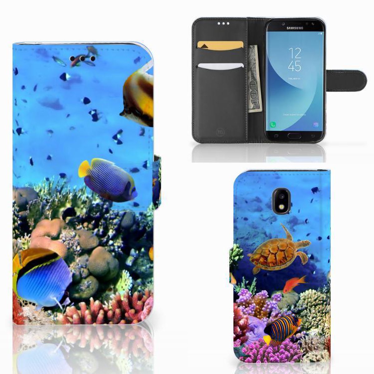 Samsung Galaxy A30 Telefoonhoesje met Pasjes Vissen