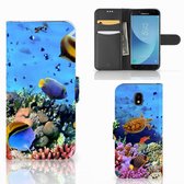 Geschikt voor Samsung Galaxy A30 Telefoonhoesje met Pasjes Vissen