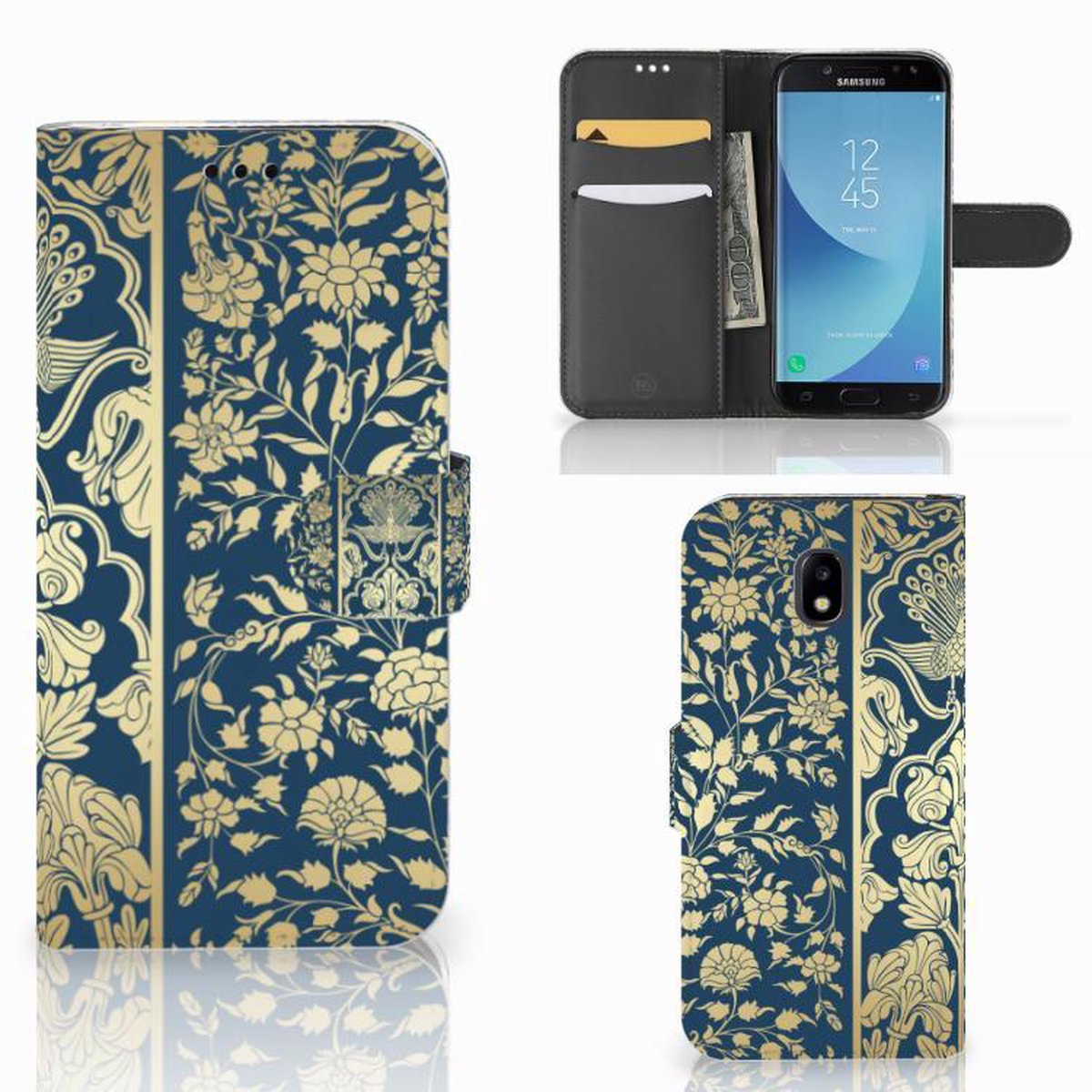 Samsung Galaxy A30 Hoesje Beige Flowers