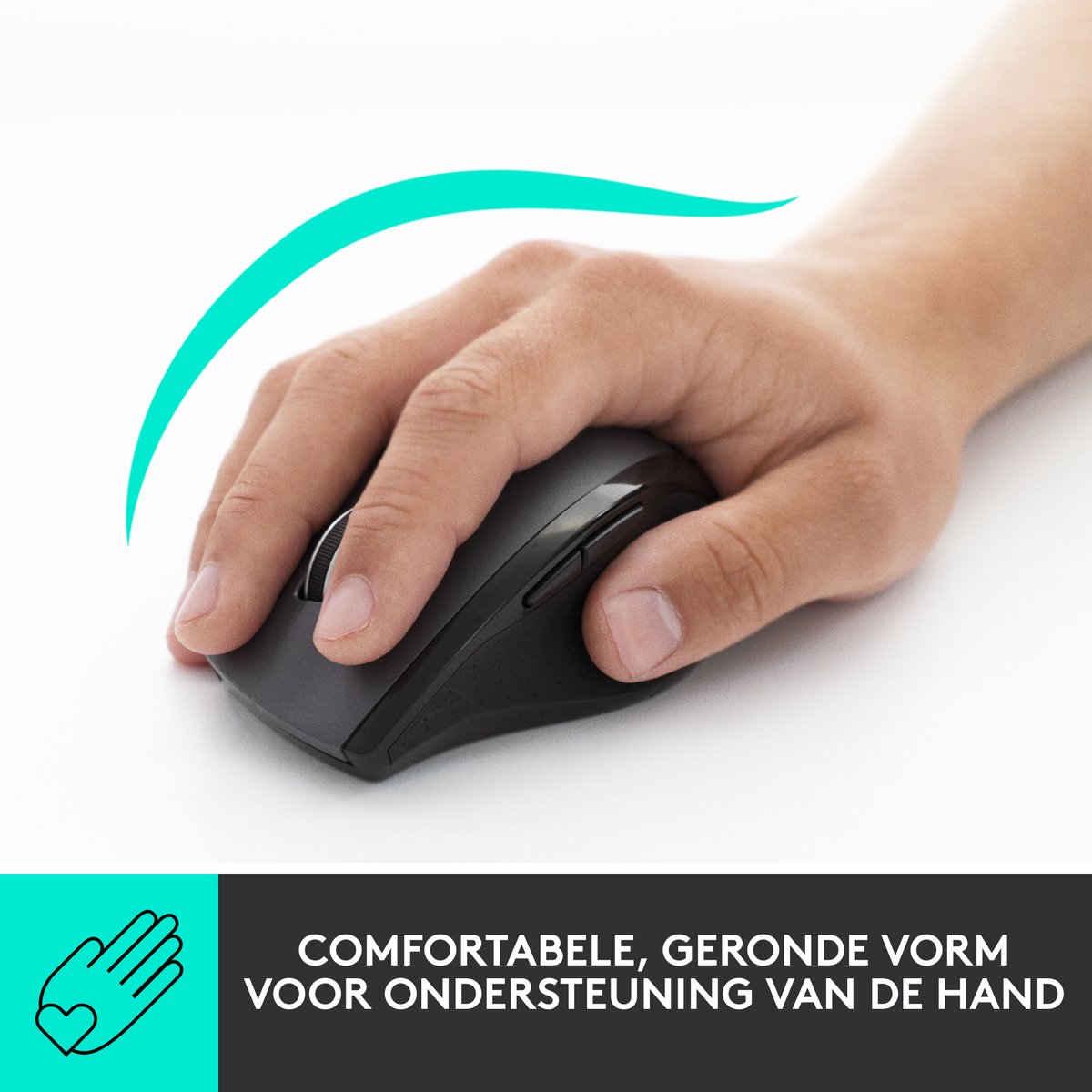 Logitech M705 Draadloze Muis – 3 jaar batterij, ergonomisch thumbnail 5