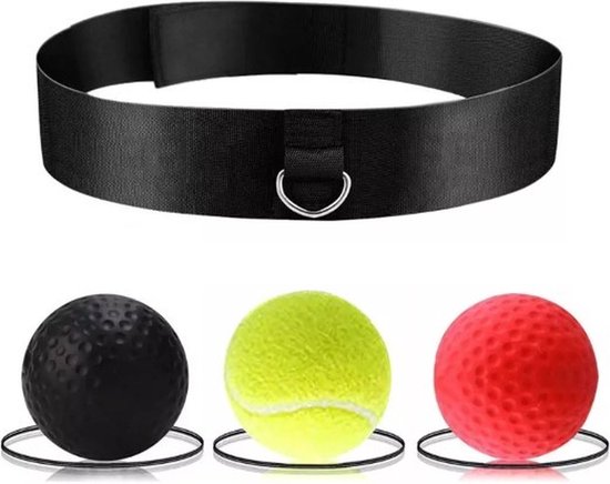 TEKXYZ Boxing reflex ball, 2 different boxing ball with headband, softer than tennis ball, perfect for reaction, agility, punching speed, fighting TEKXYZ Boxing reflex ball, 2 different boxing ball with headband, softer than tennis ball, perfect for reaction, agility, punching speed, fighting