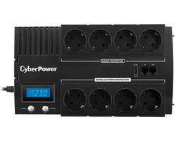CyberPower BR1200ELCD UPS Line-interactive 1,2 kVA 720 W 8 AC-uitgang(en)