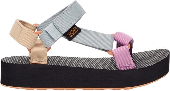 Sandales pour femmes unisexes Teva K MIDFORM UNIVERSAL - Zwart/ Oranje - Taille 31