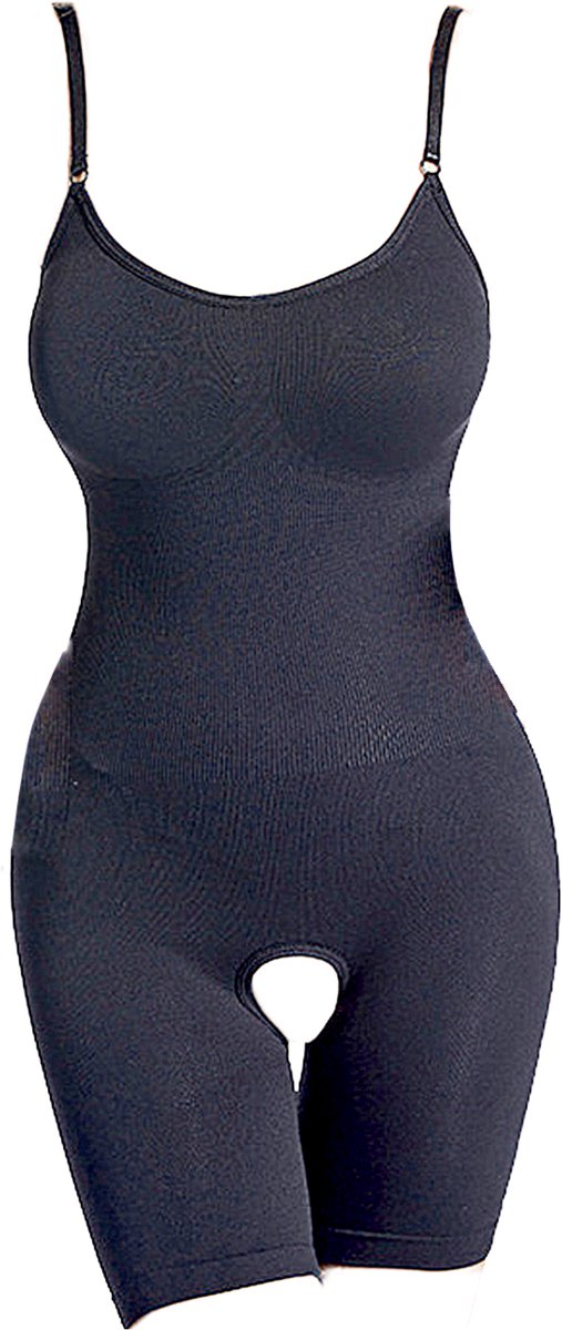 Somstyle Corrigerende Body - Maat XXXL - Naadloos - Bodysuit met Open Kruis Dames - Corrigerend Ondergoed Vrouwen - Zwart