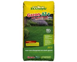 ECOstyle Gazon AZ+ - Organische Gazonmest – Voor Diepgroen en Sterk Gazon – Geeft tot 120 dagen Voeding – Werkt tegen Mos - 265 M² - 20 KG