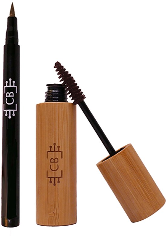 Cosm.Ethics Bar Mascara Eyeliner Set - Bruin - Duurzaam vegan