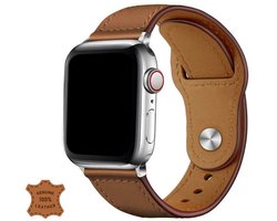 Innerlight® Leather+ - Bruin - 38mm/40mm/41mm - lederen bandje geschikt voor Apple Watch - Geschikt als Apple Watch bandje voor Series 1/2/3/4/5/6/7/8/9/10 42mm/11 42mm/SE