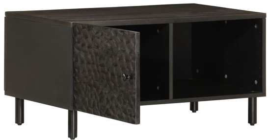 vidaXL Salontafel 80x50x40 cm massief mangohout, bijzettafel, woonkamertafel, middentafel, banktafel, bank tafel, accenttafel, bijzet tafel, theetafel