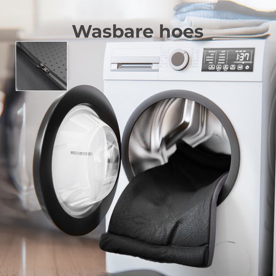 CozySense® – Coussin pour chien – Coussin orthopédique pour chien – 75 x 45 Cm – Taille M – Imperméable – Comfort ergonomique et soutien des articulations – Convient comme coussin de banc et lit pour chien – Zwart