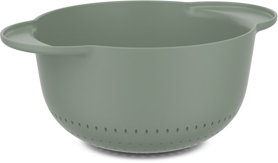 Passoire Mepal Chef it - 3000 ml - Fond antidérapant pour une meilleure adhérence - Convient au bol mélangeur 3000 ml - Passe au lave-vaisselle - Ustensiles de cuisson - Sauge nordique