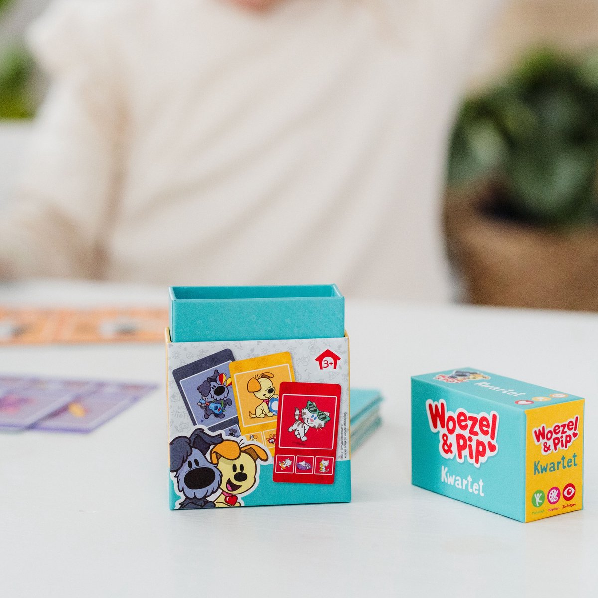 Woezel & Pip kwartet - educatief spel cadeautip - 32 kaarten, 8 kwartetten - vanaf 3 jaar - Bambolino Toys — afbeelding 4