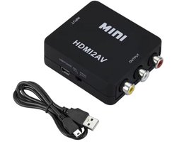 CHPN - HDMI naar AV converter - AV Up-Scaler - 1080p - HDMI naar AV-Converter - Zwart HDMI2 AV -
