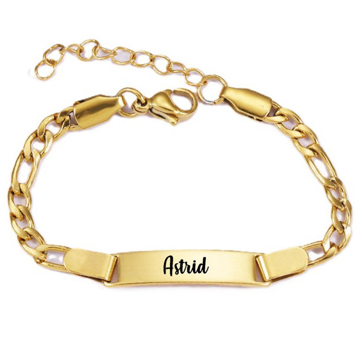 Baby/Kinder Armbandje Met Naam | Goud | RVS | Astrid