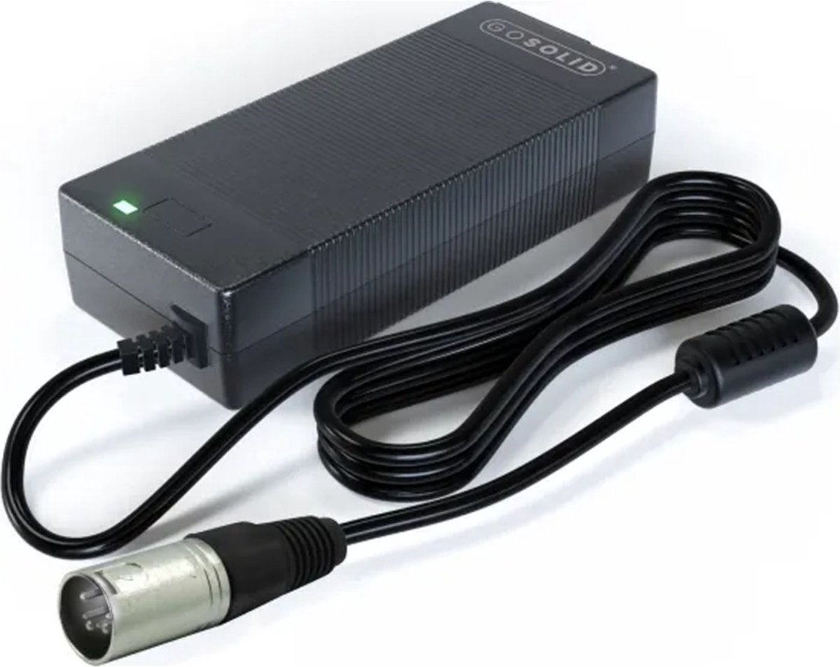 GO SOLID! ® Oplader geschikt voor Aldi E Cult elektrische fiets 36V XRL4 plug