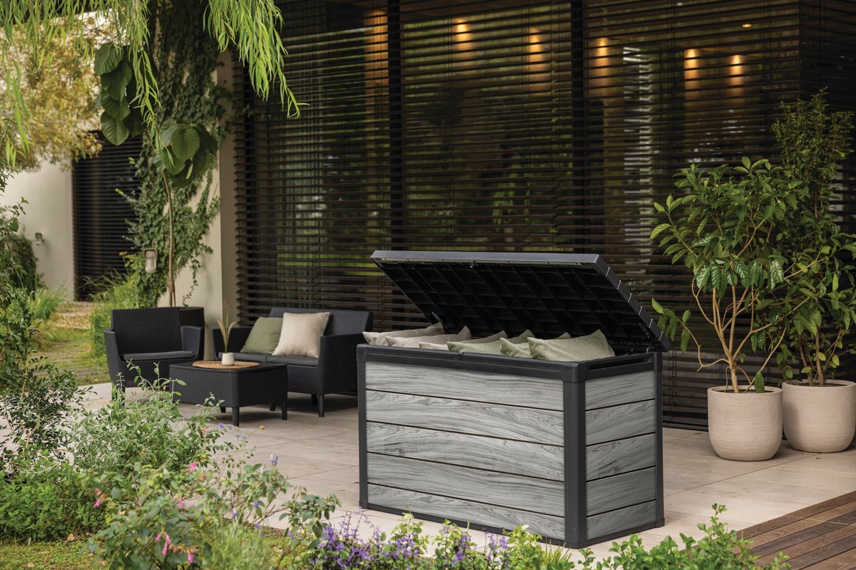 Keter Signature Coffre de rangement 757L - 151.7x72.5x90cm - Storm Grey