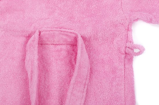 Baby badjas Lief Lifestyle! Badjas Licht Roze - Meisjes babybadjas met capuchon - kraamcadeau - 1-2 jaar van Merkloos — afbeelding 2