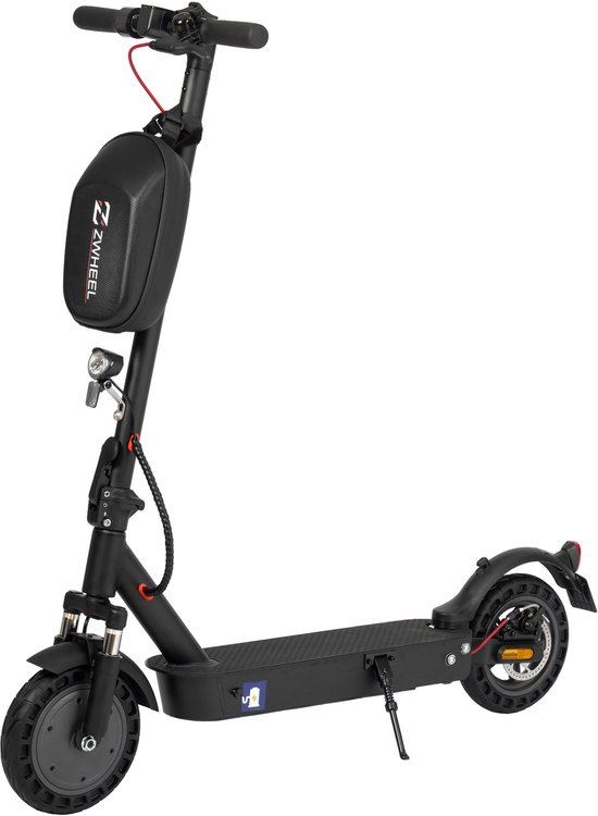 Elektrische Step Zwheel E9 Max - 360WH Lithiumbatterij - 40km Bereik - 10 Inch Luchtloze Veringbanden - Voor- en Achterwielvering - Vouwbaar en Draagbaar - 35 Lux Voorlicht - LED Display - Met APP