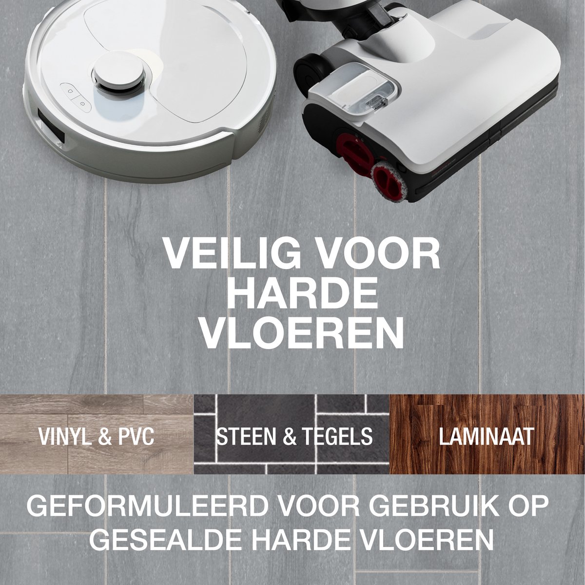 Bona Harde Vloerreiniger voor Robotstofzuiger met Dweilfunctie - Vloerreiniger Robotstofzuiger - Reinigingsmiddel - Sneldrogend en Streeploos - 1,1L — afbeelding 6