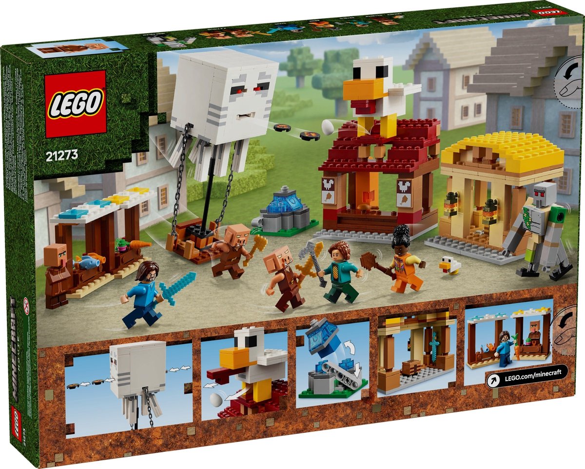 LEGO Minecraft De Ghast-Ballon Aanval op het dorp - 21273 — afbeelding 5