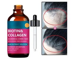 Zeer effectieve 100% gegarandeerd goed werkende haar biotin. helpt nieuwe haargroei aan te maken en te versterken 30ml