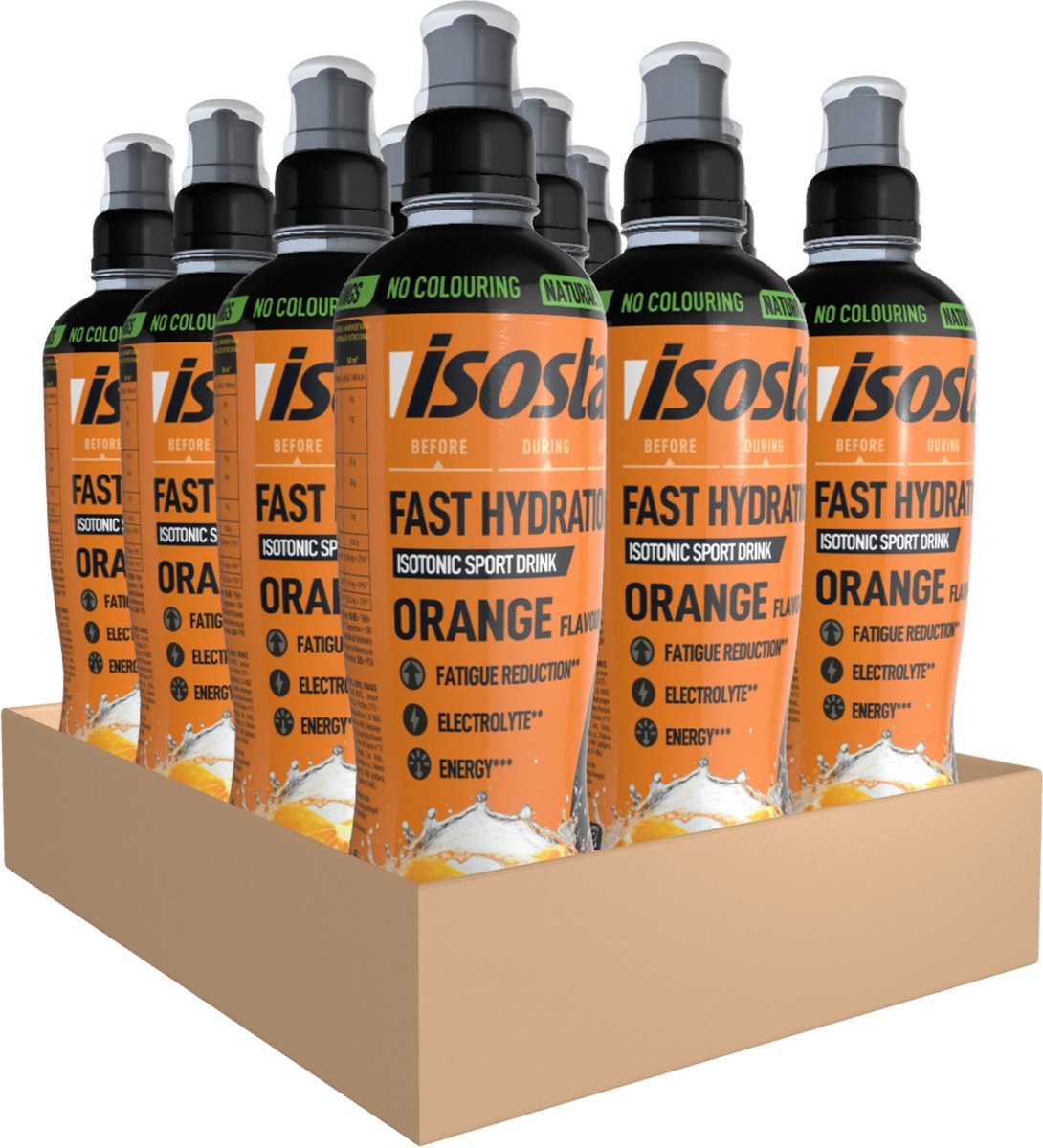 Bol.com Isostar Fast Hydration orange 12x500 ml aanbieding