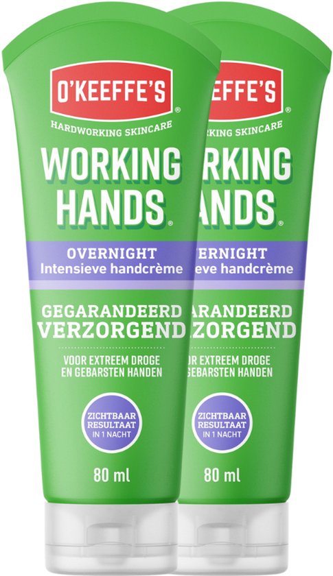 O'Keeffe's Working Hands Overnight Tube twin-pack