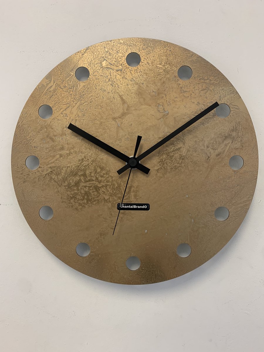 MOSACLOCK GOLD LABEL Wandklok Modern Industrieel Design