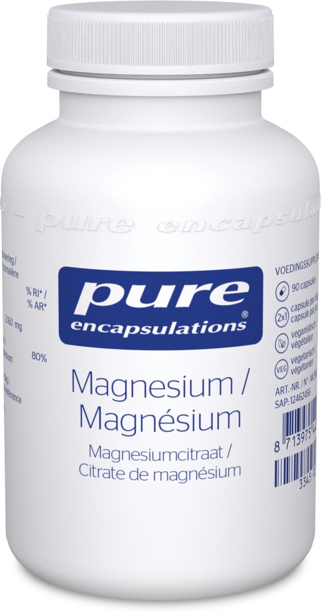 Goedkoopste Pure Encapsulations - Magnesium (Citraat) bevat 300mg Magnesium - Mineraal voor Energiemetabolisme, Hart, Botten en Spieren - 90 Capsules