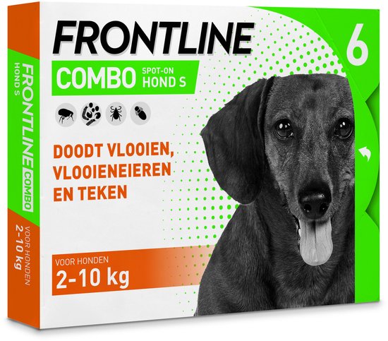 Frontline Combo - Anti vlooien- tekenmiddel - 2-10kg - Hond - 6 pipetten