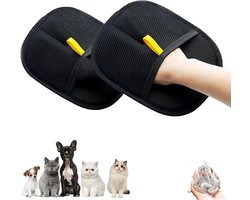 2 stuks - Pet Silent Hair Removal Gloves - Pet Grooming Gloves - Herbruikbare Pet Hair Removal Gloves - Voor het wassen, verwijderen van haar en verzorging van huisdieren
