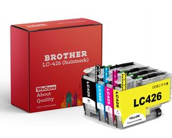 weCare 4-pack - Inkt cartridges - Alternatief Brother LC-426XL LC 426 bk/c/m/y multipack inktcartridges o.a.Brother MFC-J4335DW MFC-J4340DW MFC-J4535DW…