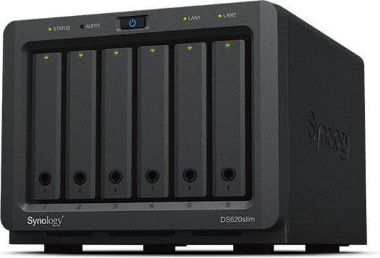 NAS Network Storage Synology DS620SLIM Celeron J3355 2 GB RAM Black